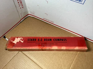 Vintage STARR MANUFACTURING E-Z Beam Compass Grand Lake Hotel MI Werbung BOX - Bild 1 von 12