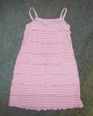Hanna Andersson Girls Pink Sleeveless Dress - Size (120) 7 - EUC - Изображение 1 из 4