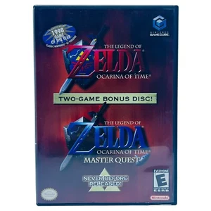 The Legend of Zelda Ocarina of Time Master Quest Nintendo Gamecube Estuche y Manual - Imagen 1 de 4