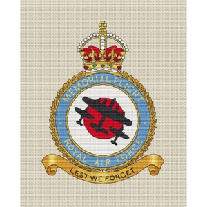 Diseño de punto de cruz de vuelo conmemorativo de la Batalla de Gran Bretaña de la RAF (kit o gráfico) - Imagen 1 de 1