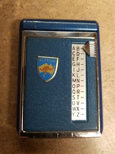LIBRETA DE DIRECCIONES ABATIBLE MINIATURA CON INSIGNIA DE AUSTRALIA CANGURO SIN MARCAR - Imagen 1 de 3