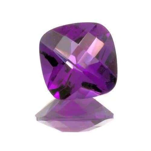 Cortes de cojín de amatista creados en laboratorio Foto 1 de 1