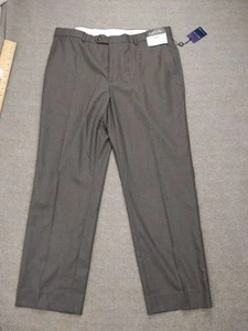 Joseph & Feiss Pants Mens 36x30 Gray Classic Fit Dress Work Hemmed Wool Blend - Picture 1 of 17