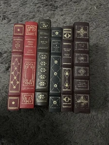 Lot of 6 Franklin Library Leather Books - Picture 1 of 14
