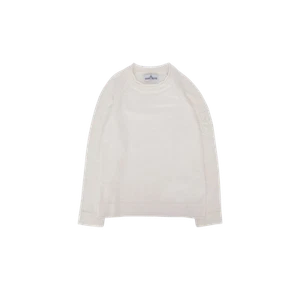 (Kids) Stone Island 507Z1 Reverse Stitch Wool Viscose Nylon Cashmere Blend Crew - Picture 1 of 4