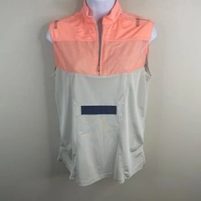 Женский теннисный топ для пиклбола Jamie Sadock средний размер для гольфа без рукавов четверть молнии - Изображение 1 из 4