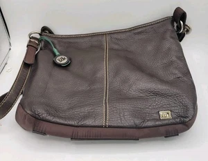 Vintage The Sak Handtasche Leder Umhängetasche schwarz - Bild 1 von 7