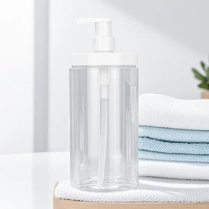 Clear Shower Soap Dispenser Storage Bottle  for Shampoo Conditioner Lotion - Picture 1 of 11