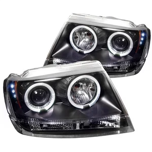 Spyder Auto 5011145 Halo LED Projector Headlights Fits 99-04 Grand Cherokee (WJ) - Picture 1 of 1