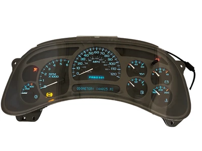 Painel de instrumentos velocímetro 03 04 Yukon/YukonXL DENALI 144.025 milhas RECONSTRUÍDO - Imagem 1 de 3