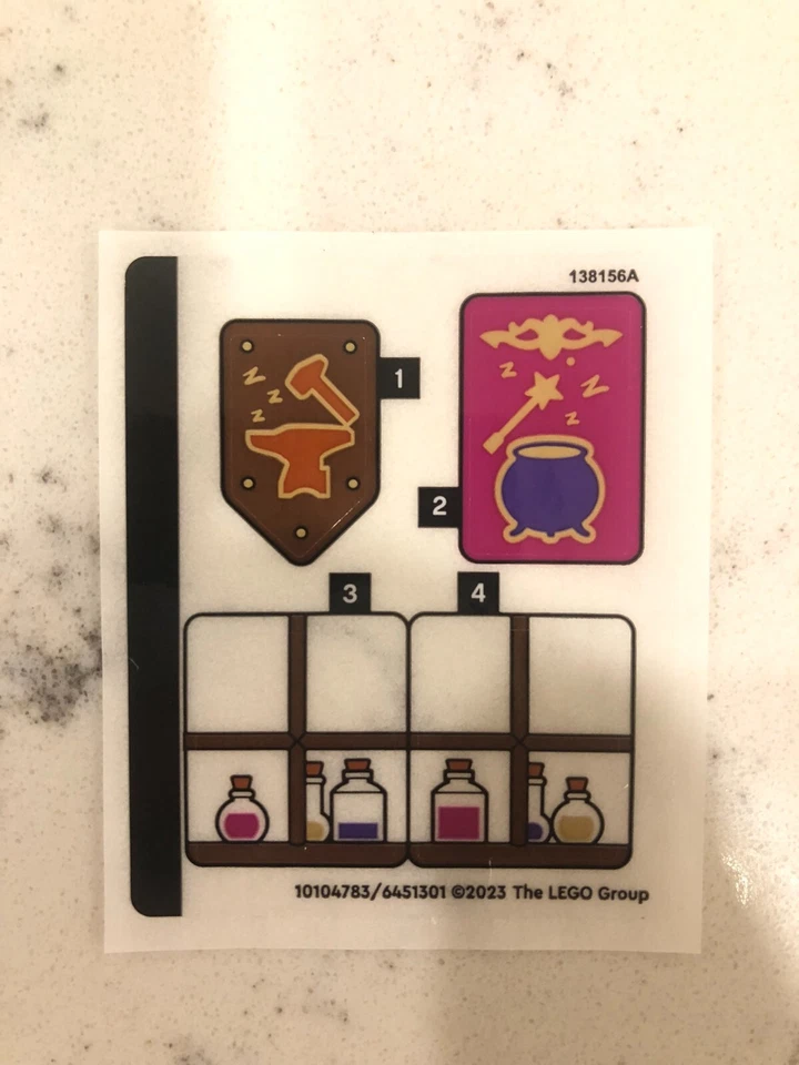 LEGO STICKER SHEET for 40657 Dream Village, New & Genuine - Image 1 of 1