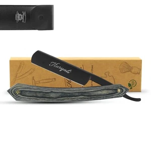 Navaja Garganta Corte Tradicional Premium, Elegante Navaja Recta Barbero, Mano de Madera - Imagen 1 de 8