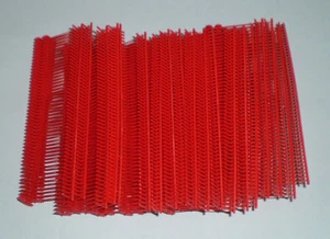 5000 RED 2" CLOTHING GARMENT PRICE LABEL TAGGING TAGGER GUN BARBS FASTERNERS - Picture 1 of 1