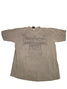 VINTAGE HARLEY DAVIDSON Crew Neck T Shirt Green, Hot Rod Muskegoon, Mi Men's L - Picture 1 of 12