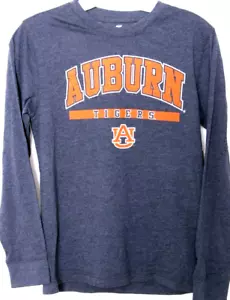 NEW Auburn AU Tigers Colosseum Heathered LS Crew Neck Tee T-Shirt Youth M 12-14 - Picture 1 of 9