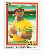 1981 Donruss  #119 Rickey Henderson