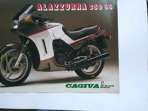Cagiva Alazzurra  650 SS Factory Brochure OEM Original Print Sales Literature - Picture 1 of 2