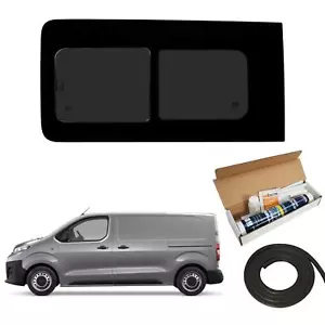 Left Hand Dark Tint Opening Van Window Adhesive Kit for Citroen Dispatch 2016+ - Picture 1 of 7