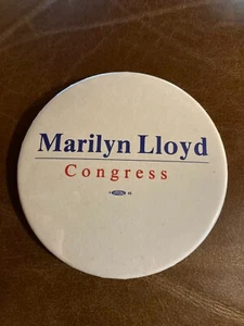 Vintage Marilyn Lloyd Congress 3 Inch Pinback Button - Picture 1 of 4