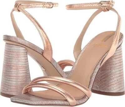 Sandalias de tacón Sam Edelman para mujer Kia oro rosa talla 6,5 M Foto 1 de 4