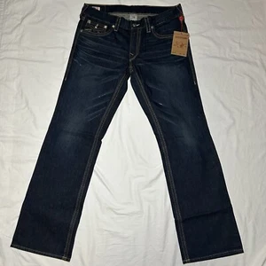 NWT True Religion 2013 Ricky OT Straight Fit Jeans - Size 36 x 34 - Made In USA - Picture 1 of 15