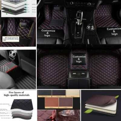 Alfombrillas de coche aptas para Infiniti almohadilla de carga personalizada de cuero PU alfombras impermeables Foto 1 de 4