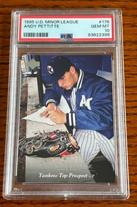 1995 Upper Deck Minor League Andy Pettitte #176 Gem MT 10 POP 14 93622398 - Picture 1 of 2