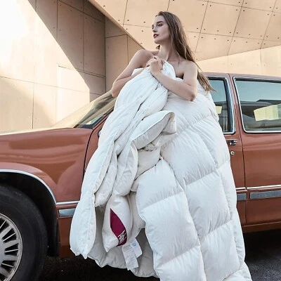 All Season Airluck Duck Feather Down Comforter Duvet Insert with Corner Tabs - Image 1 of 4