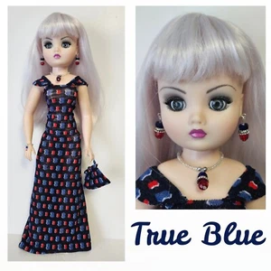 CISSY DOLL CLOTHES GOWN, PURSE and JEWELRY 21" Handmade Fashion NO DOLL d4e  🍁 - Picture 1 of 8