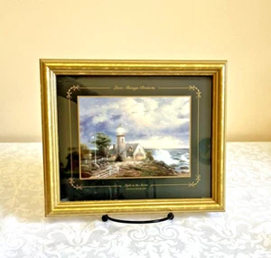 Thomas Kinkade Light In The Storm 7.75x9 Framed Lithograph Love Always Protects - Picture 1 of 5