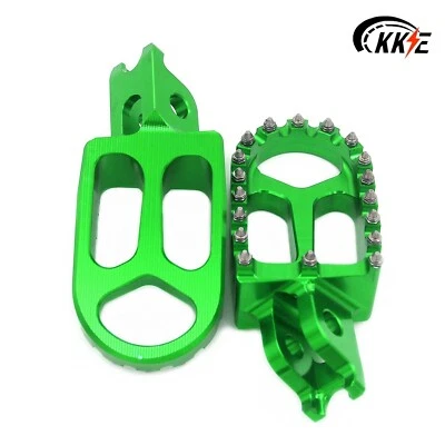 Reposapiés KKE CNC estriberas de pedal aptas para Kawasaki KX250F/X KX450F 2007-2024 KLX450R Foto 1 de 4