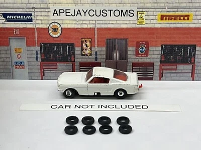 2 juegos de neumáticos nuevos, 8 en total para Lesney Matchbox Serie Nº 8 Mustang Foto 1 de 3