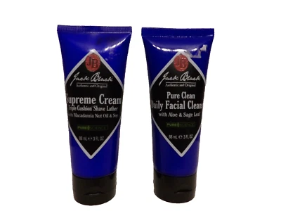 Jack Black Pure Clean Daily Facial Cleanser For Men & Supreme Cream Shave Lather - Image 1 of 3