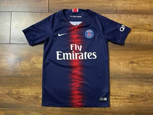 2018 2019 PSG Paris France Nike Jordan Home Kit Soccer Jersey Maillot Kids Boys - Picture 1 of 9