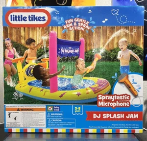 Little Tikes DJ Splash Jam Inflatable Pool with Sprinkler NEW - Picture 1 of 1
