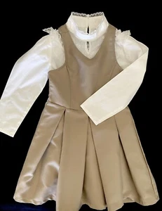 Cherokee School Uniform Dress Jumper  Pleated and Blouse Size 7 - Picture 1 of 13