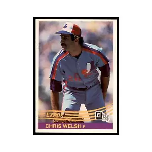 Chris Welsh 1984 Donruss #498 Montreal Expos Baseball Card NM - Picture 1 of 3