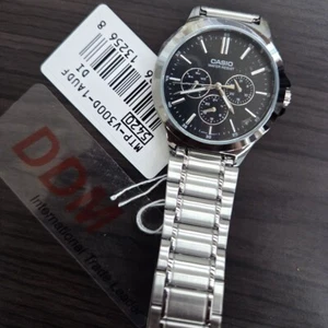 Casio MTP-V300D-1A Classic Round Casual Mens Metal Watch - Picture 1 of 12