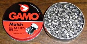 Gamo Air Rifle Flat-Nose Match Pellets - .177cal - Tin Of 500 count me - Picture 1 of 1