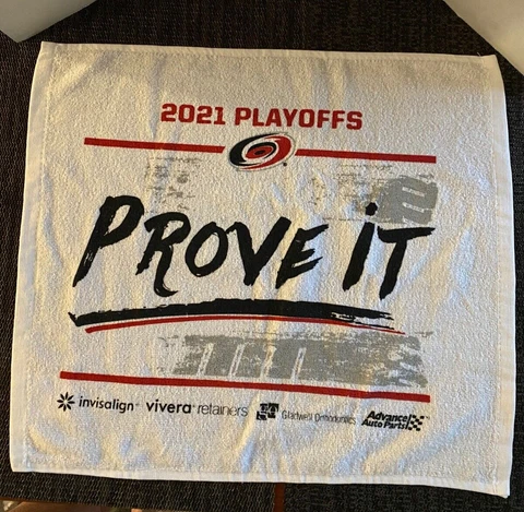 Carolina Hurricanes 2021 Stanley Cup Playoffs Rally Towel PROVE IT RARE HTF Cover