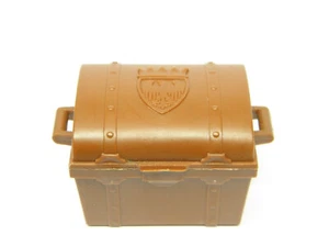 Playmobil 3334 3336 3385 3550 Safe Cofre Pirate Médiéval Coffre au Trésor Marron - Picture 1 of 1