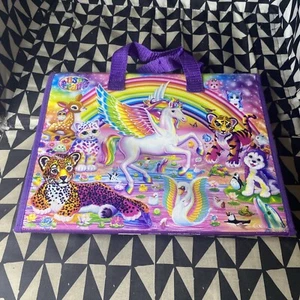 Lisa Frank 2016 Trifold Binder ~ Stickers Pad Puzzle Portfolio Pegasus Unicorn - Picture 1 of 24