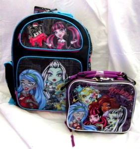 Monster High 14" Backpack&9.5" Monster High Ghouls Lunchbox-Brand New! - Picture 1 of 4