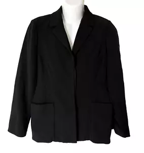 MM Lafleur Chaqueta Cárdigan Mujer 10 Esmoquin The Collins Blazer Mezcla Lana Negro - Imagen 1 de 13