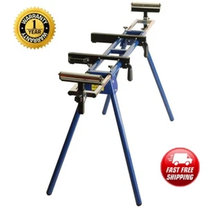 Banco universal de mesa de pie de pata de sierra Mitre Rodillos de doble barra fuertes extensibles - Imagen 1 de 9