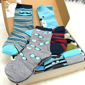 18 Pairs Assorted Boys Crew Socks Ages 9-10 Years Casual Novelty Designs - Picture 1 of 6