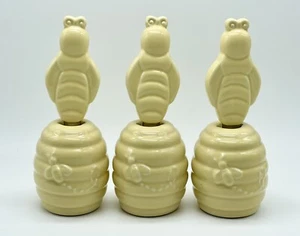 Butter Knife Spreader Set Bumblebee Handle with Beehive Holder Set Of 3 - Picture 1 of 9