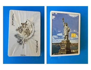 Tarjetas de juego, Estatuto de la Libertad de Nueva York con Artsy Joker, sellado, hecho en Japón - Imagen 1 de 5