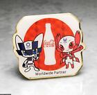 OLYMPIC PINS BADGE 2020 TOKYO 2021 JAPAN MASCOTS COKE COCA COLA SPONSOR GOLDEN