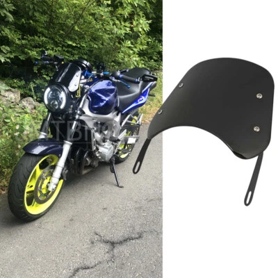 Parabrisas de moto para Yamaha FZ6 FZ1 5-7" faro redondo humo Foto 1 de 4